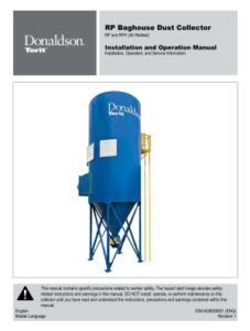 Rugged Pleat Dust Collector Installation and Operation Manual | AST Canada