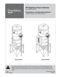 Donaldson RFWP & RFWPH baghouse Dust Collectors manual download icon | AST Canada