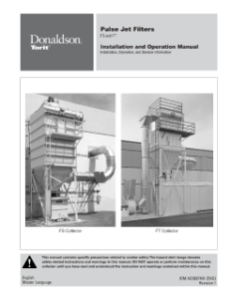 Donaldson FS Series dust collector operation manual download icon | AST Canada