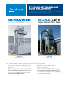 Donaldson FT Pulse Jet baghouse dust collector brochure download icon | AST Canada