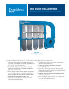 Donaldson IRD Series dust collector datasheet download icon | AST Canada