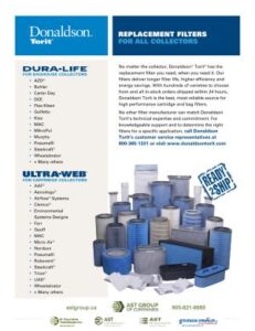 Donaldson Replacement Filters brochure download icon | AST Canada