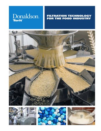 Filtration in the food industry brochure download icon | AST Canada