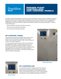 Donaldson RP-Series Rugged Pleat Control Panel Brochure Thumb | AST Canada