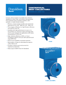 Donaldson Centrifugal mist collector datasheet download icon | AST Canada
