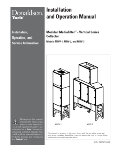 Donaldson Modular MediaFilter - Vertical Mist Collector manual download icon | AST Canada