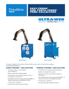 Donaldson Porta-Trunk & Easy-Trunk Fume Extractor datasheet download icon | AST Canada