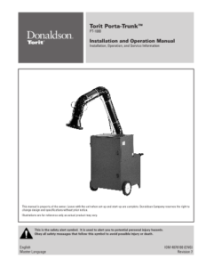 Donaldson Porta-Trunk Fume Extractor manual download icon | AST Canada