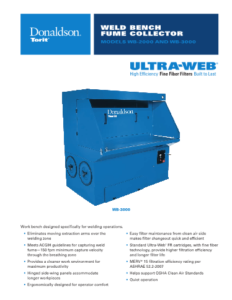 Donaldson Weld Bench Fume Extractor datasheet download icon | AST Canada