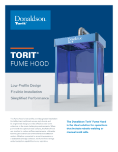 Torit Fume Hood brochure download icon | AST Canada