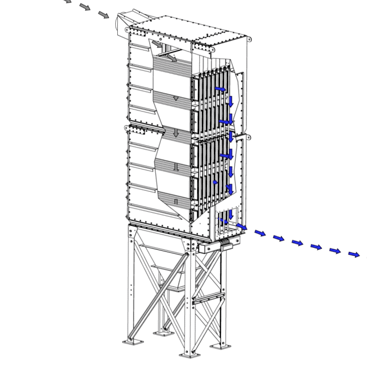 Donaldson Dalamatic G2 Baghouse Airflow movement image | AST Canada