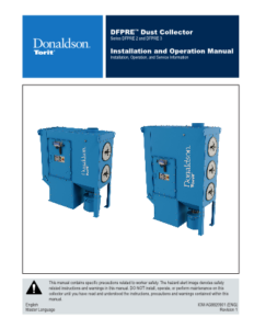 Donaldson Downflo Evolution Pre-Assembled Small - DFPRE manual download icon | AST Canada