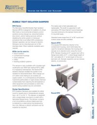 Bubble Tight Isolation Damper download Icon | AST Canada