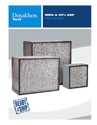 Donaldson DOP and HEPA panel Filter brochure download icon | AST Canada