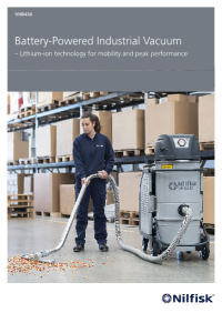 Nilfisk VHB436 Battery Powered Industrial vacuum brochure download icon | AST Canada