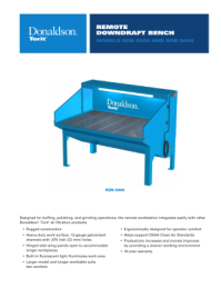 Donaldson Remote Downdraft Bench Cartridge Dust Collector datasheet download icon| AST Canada