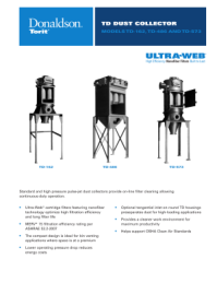 Donaldson TD Series Cartridge Dust Collector datasheet download icon| AST Canada