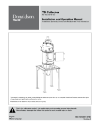 Donaldson TD Series Cartridge Dust Collector manual download icon| AST Canada