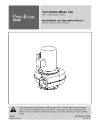 TRB-Fan-ENG-IOM-AST1 Donaldson Torit® Radial Blade (TRB) Fan manual download icon | AST Canada