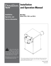 Donaldson Bin Vent Dust Collector manual download icon| AST Canada