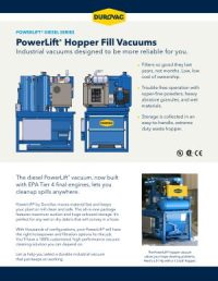 PowerLift Diesel Series Portable Vacuums Brochure Download Icon | AST Canada