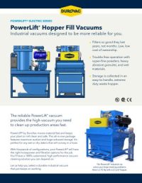 PowerLift Electric Series Portable Vacuums Brochure Download Icon | AST Canada