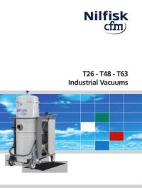 Nilfisk T-Series 3-phase continuous-duty industrial vacuum brochure download icon | AST Canada